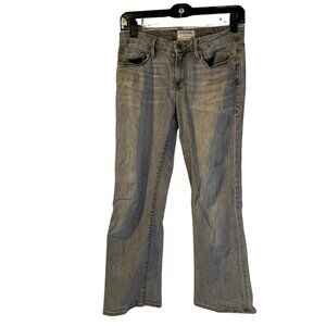 Frame Women's Le Crop Mini Boot Flared Jeans Size 26 Washed Black Slim Indie